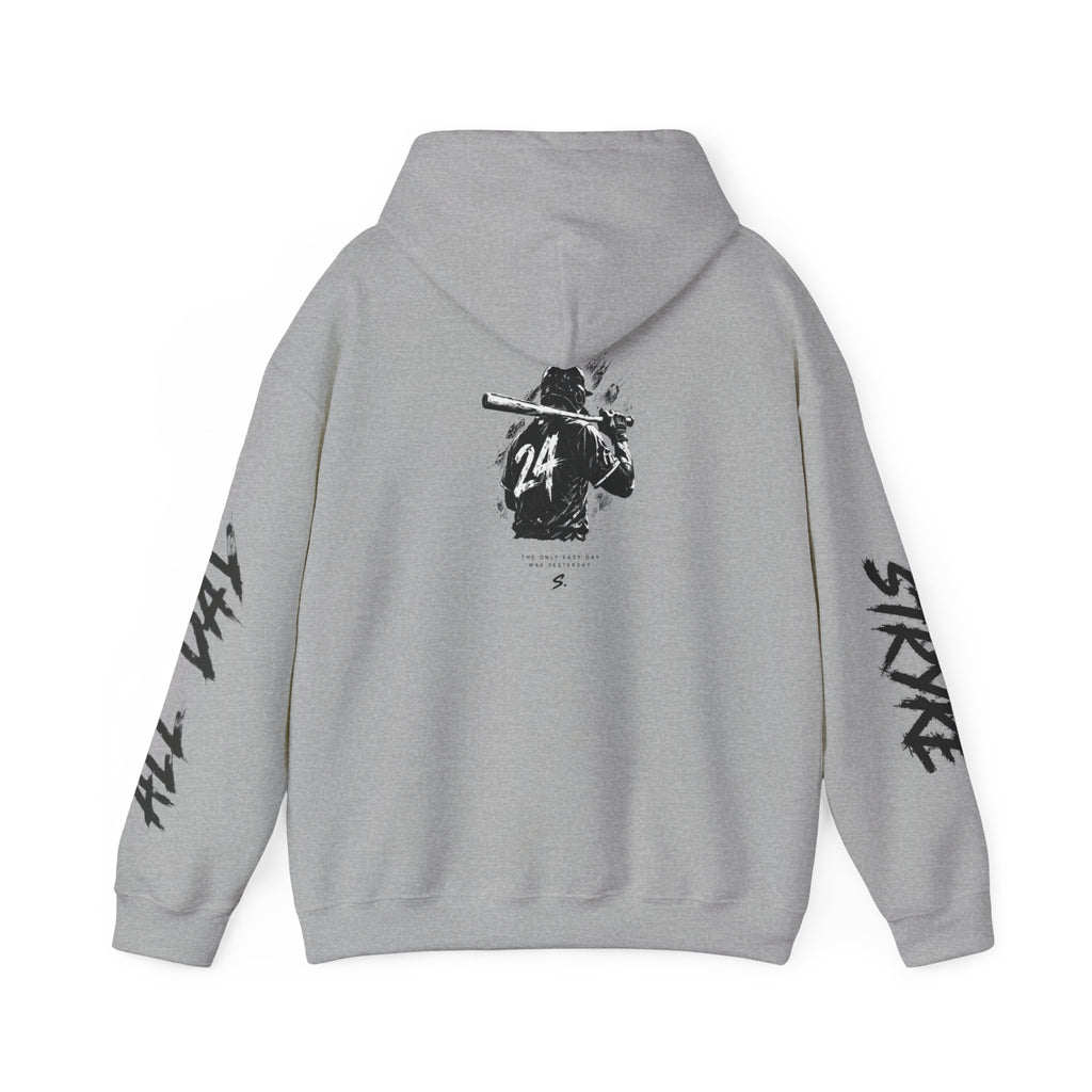 Stryke Baseball Hoodie — Vintage Player Graphic Pullover