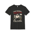 Baseball Funny Tee — "Because Punching People Is Still Illegal" Graphic Shirt