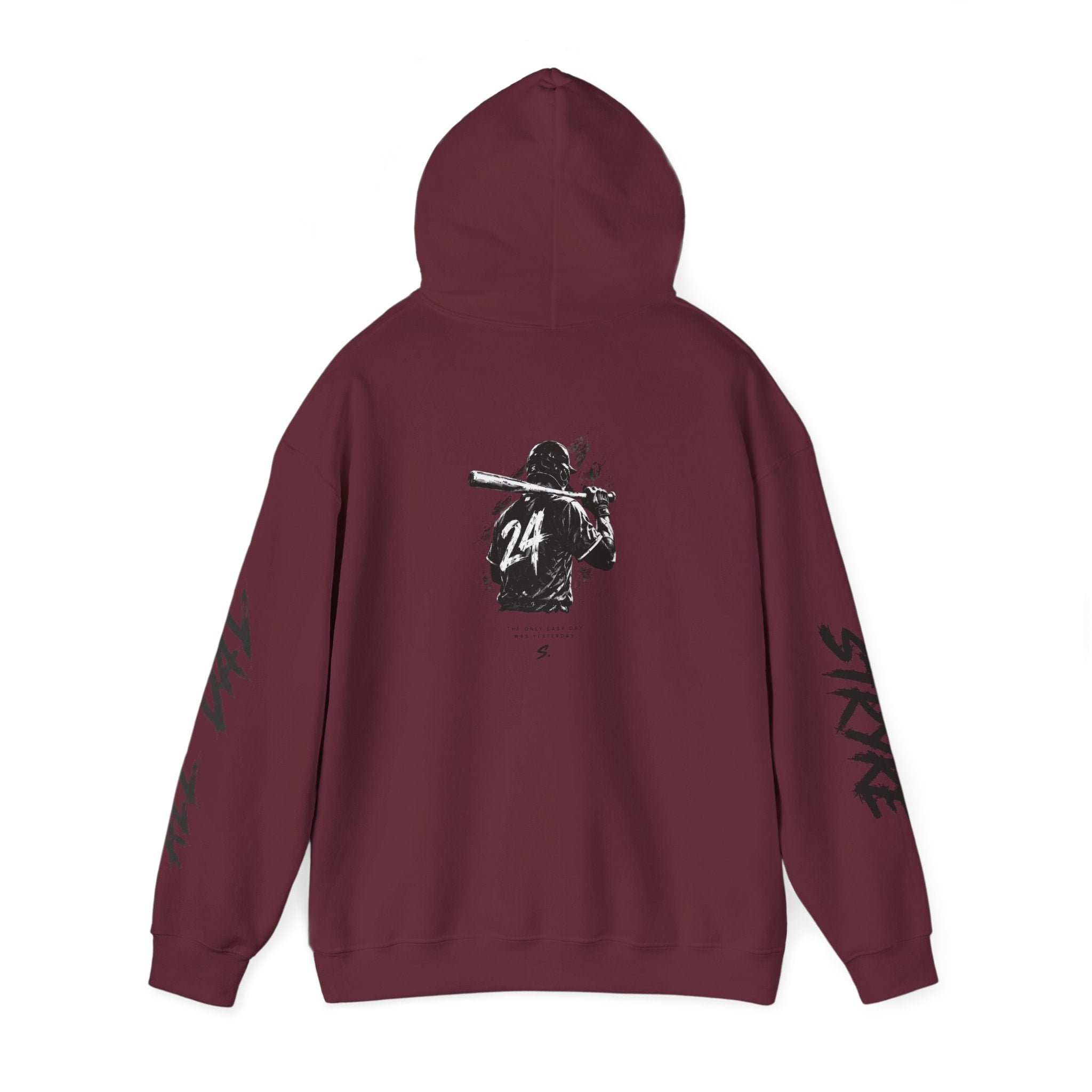 Stryke Baseball Hoodie — Vintage Player Graphic Pullover