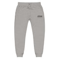 Embroidered 'STRYKE MISSION' Fleece Sweatpants — White Comfort Joggers