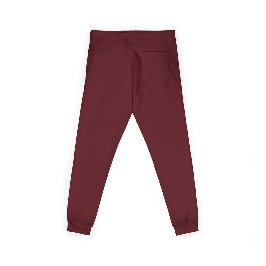 Embroidered 'STRYKE MISSION' Fleece Sweatpants — White Comfort Joggers