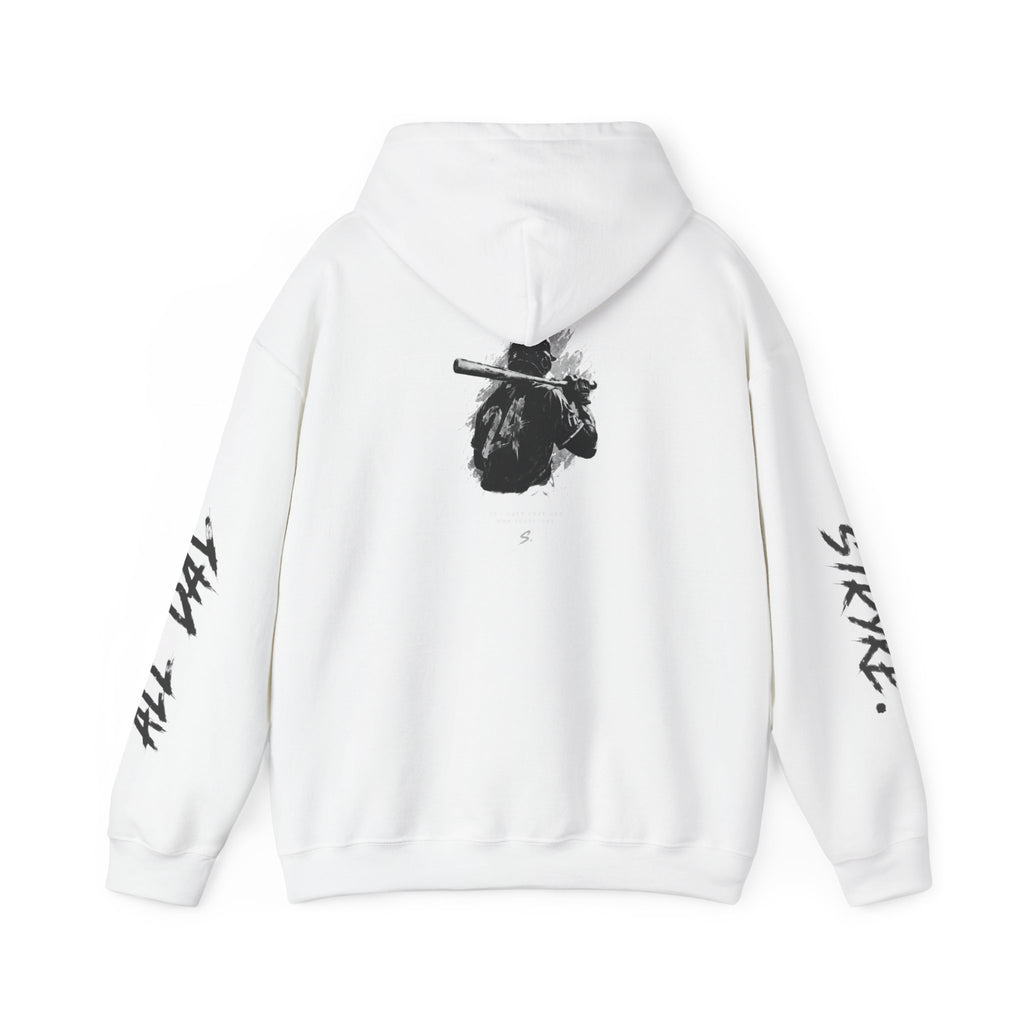 Stryke Logo Hoodie — Streetwear Graphic Pullover with Sleeve Script
