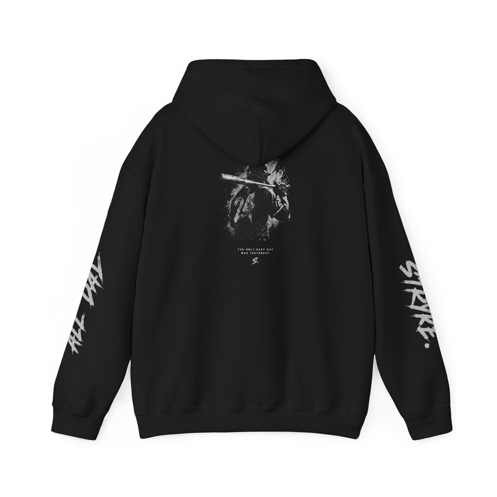 Stryke Logo Hoodie — Streetwear Graphic Pullover with Sleeve Script