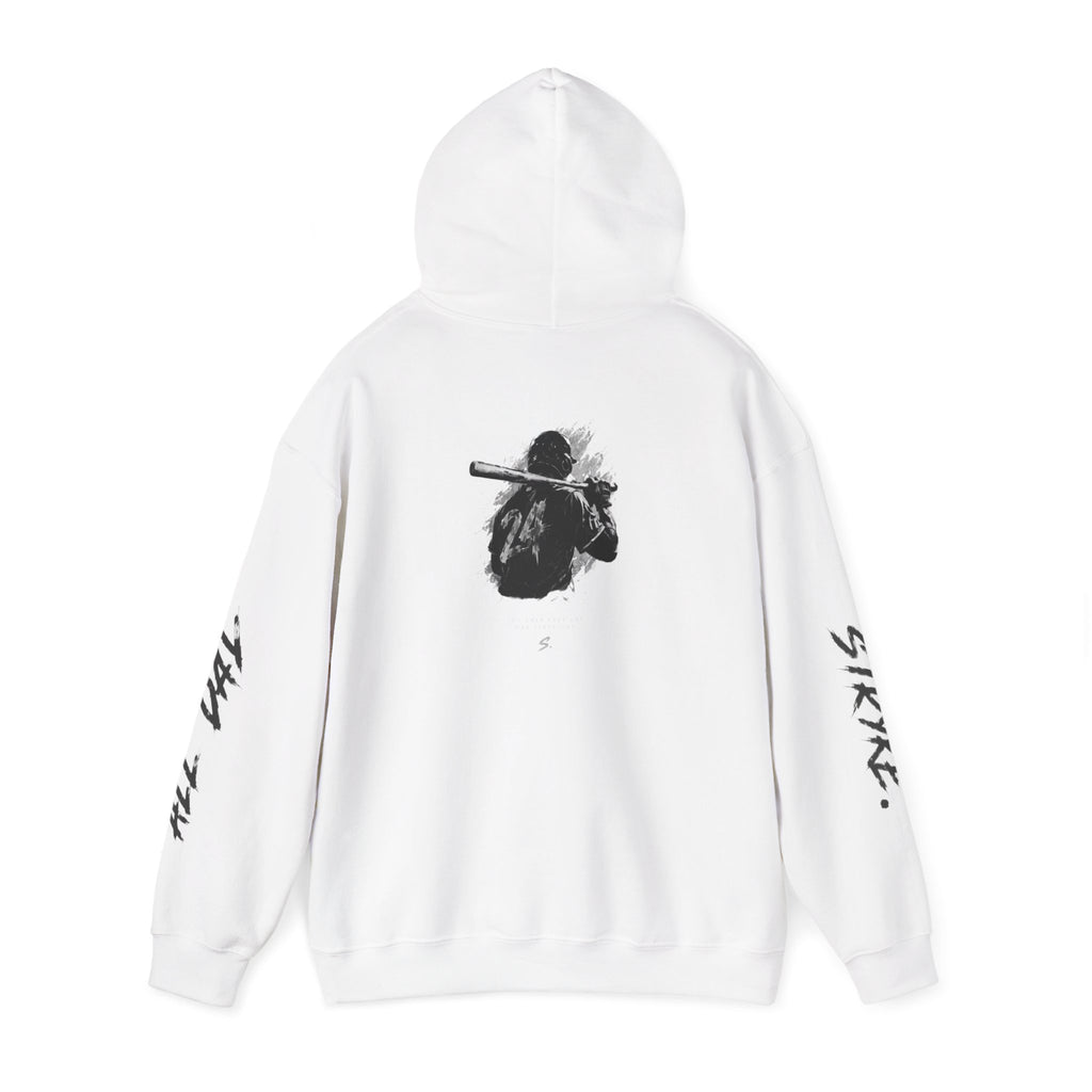 Stryke Logo Hoodie — Streetwear Graphic Pullover with Sleeve Script