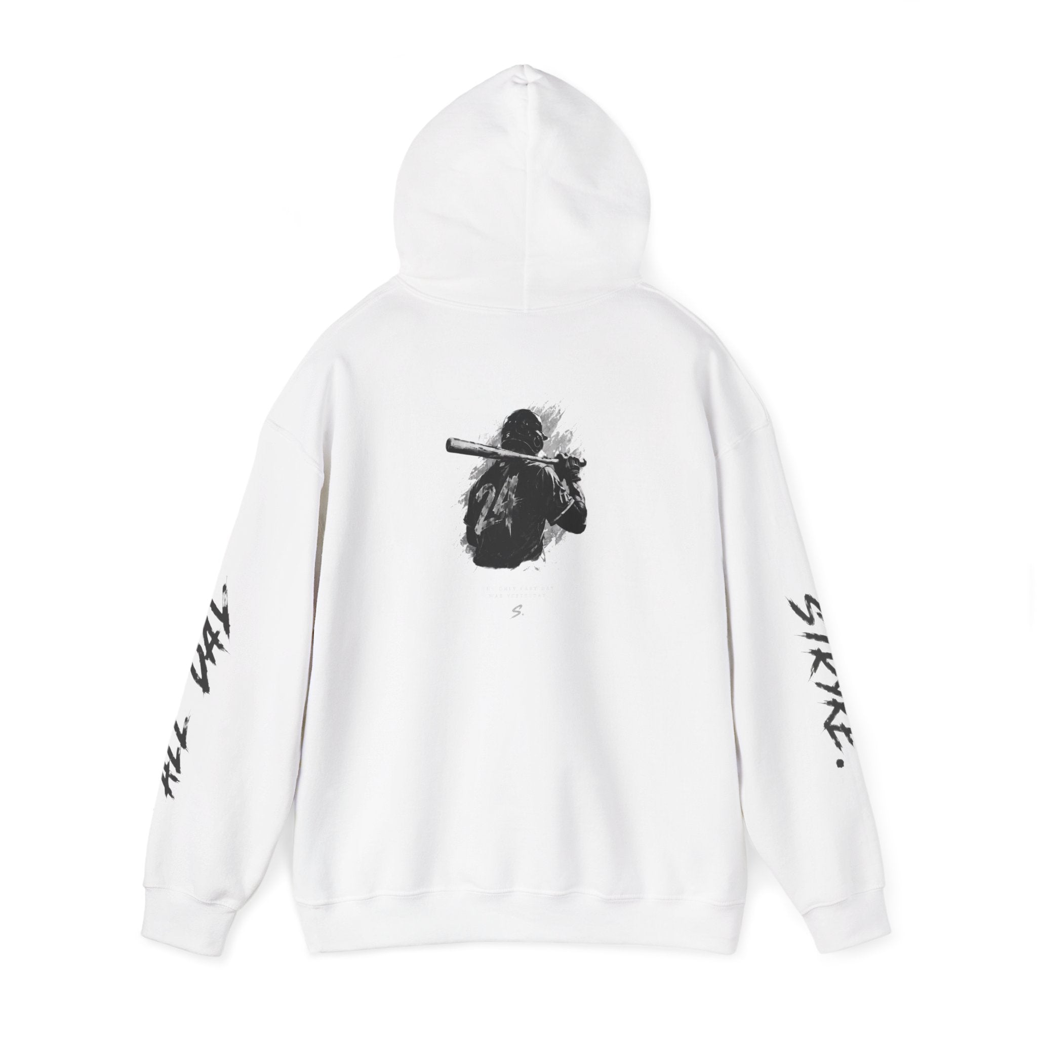 Stryke Logo Hoodie — Streetwear Graphic Pullover with Sleeve Script