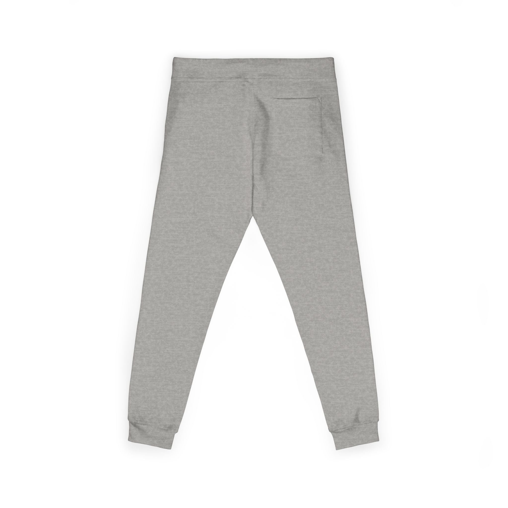 Embroidered 'STRYKE MISSION' Fleece Sweatpants — White Comfort Joggers