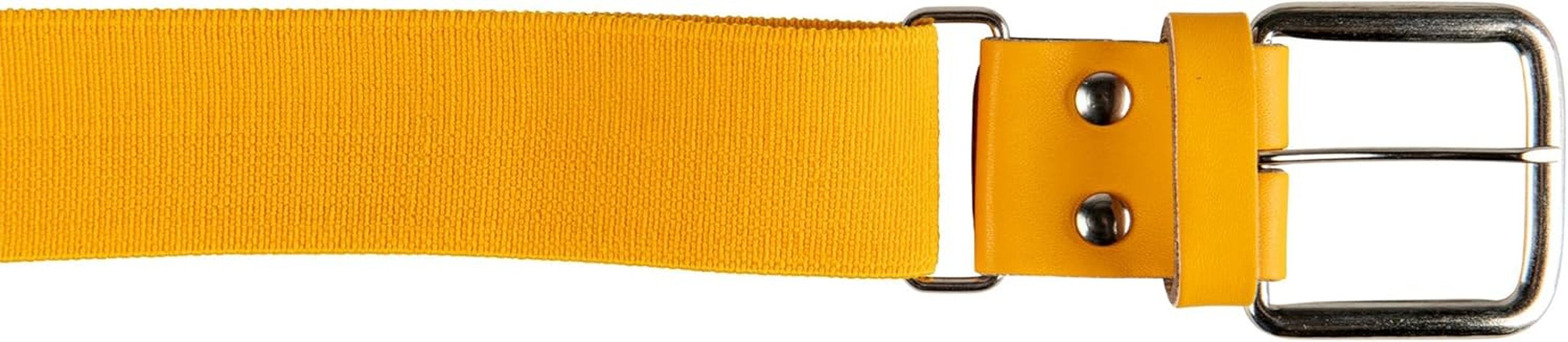 Baseball Belt with Leather Tab