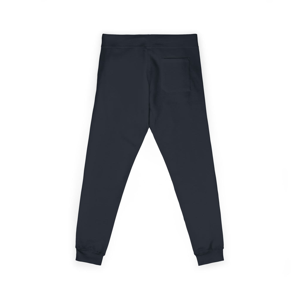 Embroidered 'STRYKE MISSION' Fleece Sweatpants — White Comfort Joggers