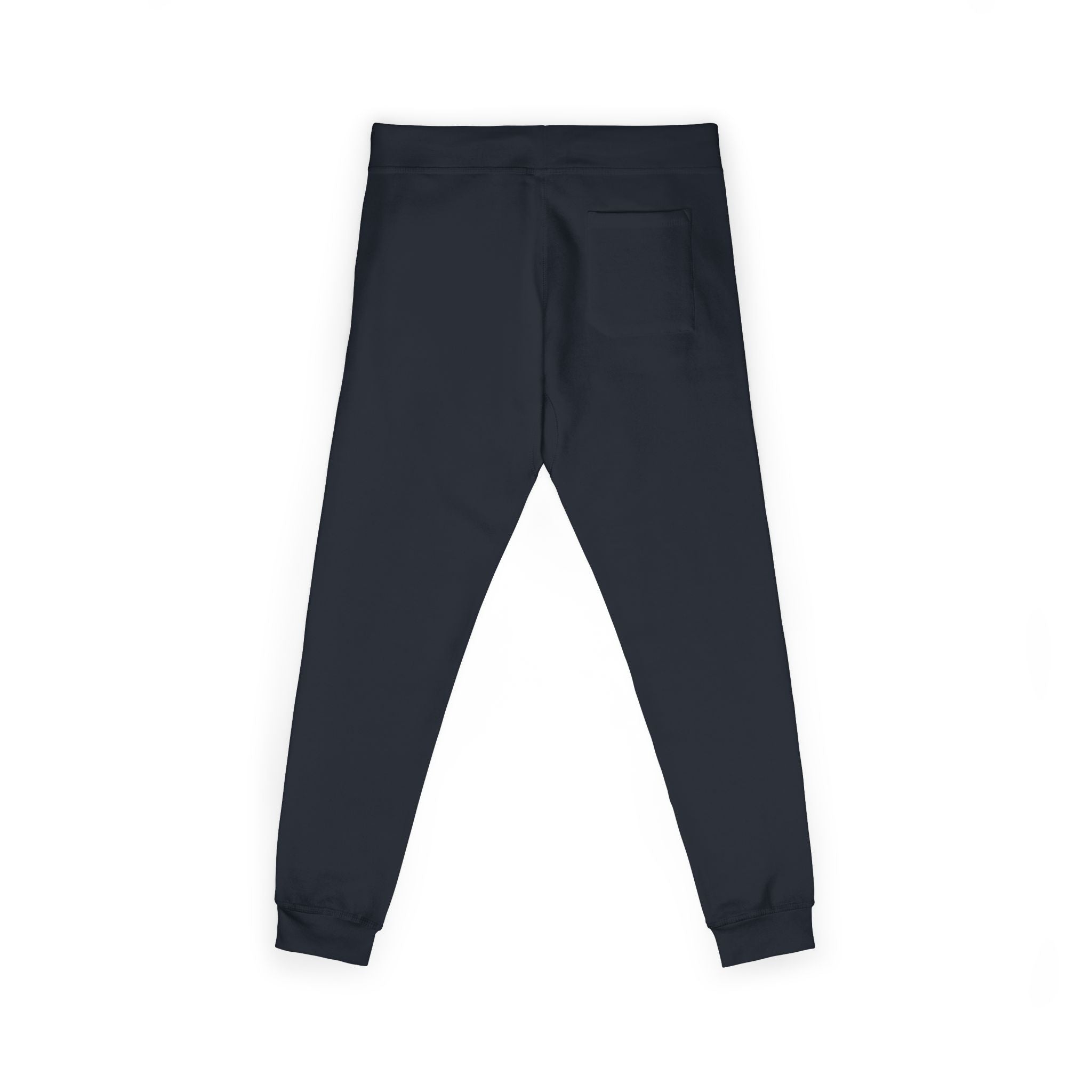 Embroidered 'STRYKE MISSION' Fleece Sweatpants — White Comfort Joggers