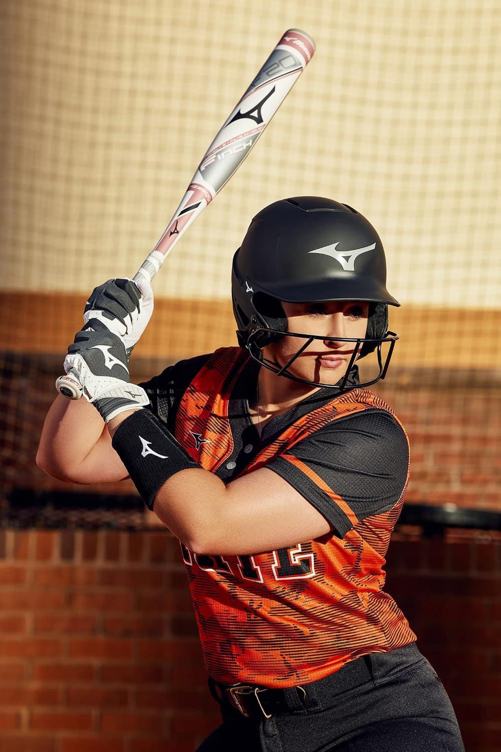 Finch Softball Padded Batting Gloves | Pair | Adult and Youth | Nonslip Palm | Padded Shockpalm | Flexmesh Back | Quikadjust Wrist Tab