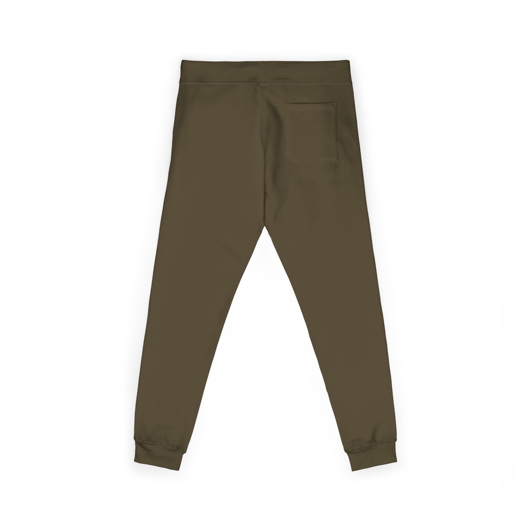 Embroidered 'STRYKE MISSION' Fleece Sweatpants — White Comfort Joggers