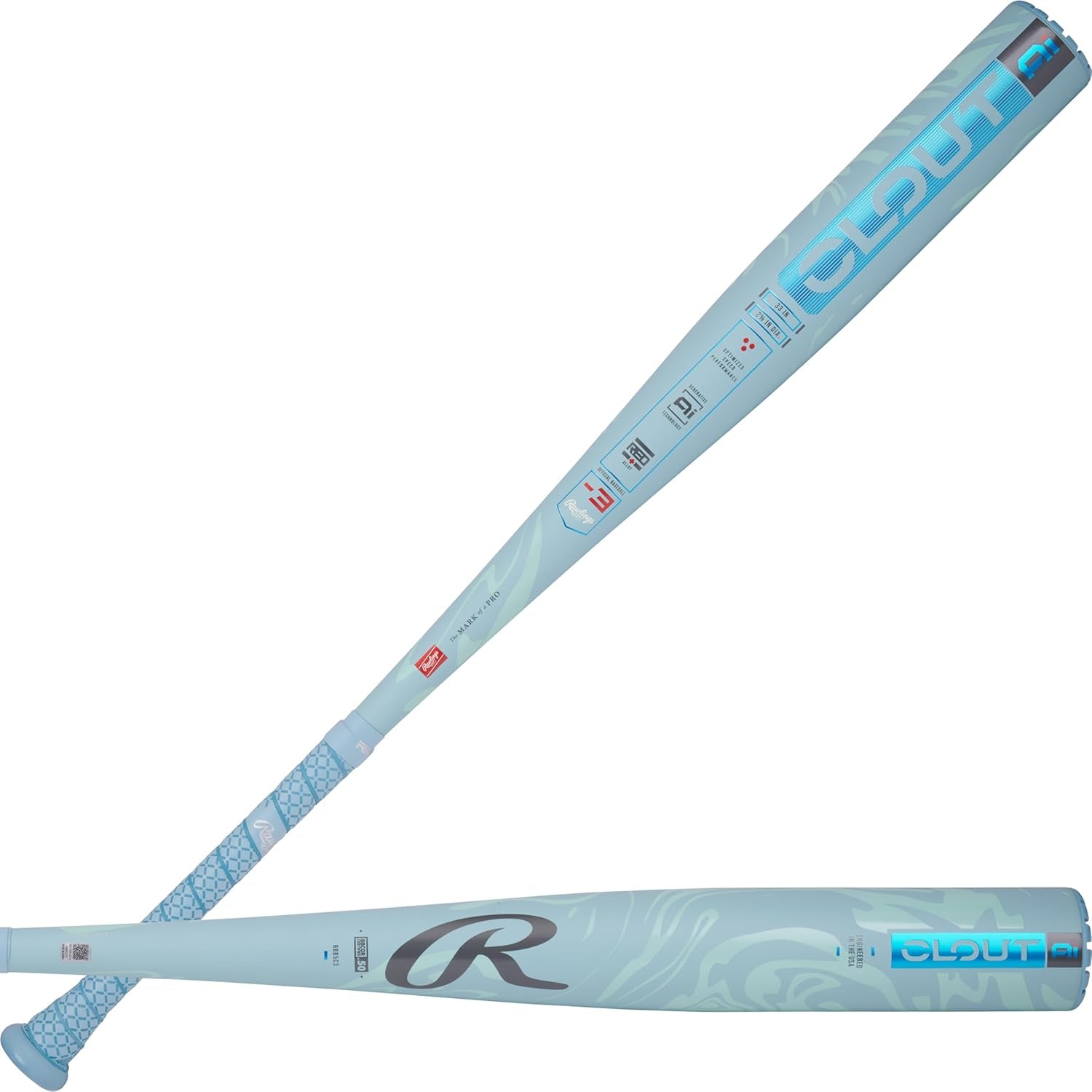 | 2025 | Clout AI Baseball Bat | BBCOR | -3 Drop | 2 5/8" Barrel | 1 Pc. Alloy