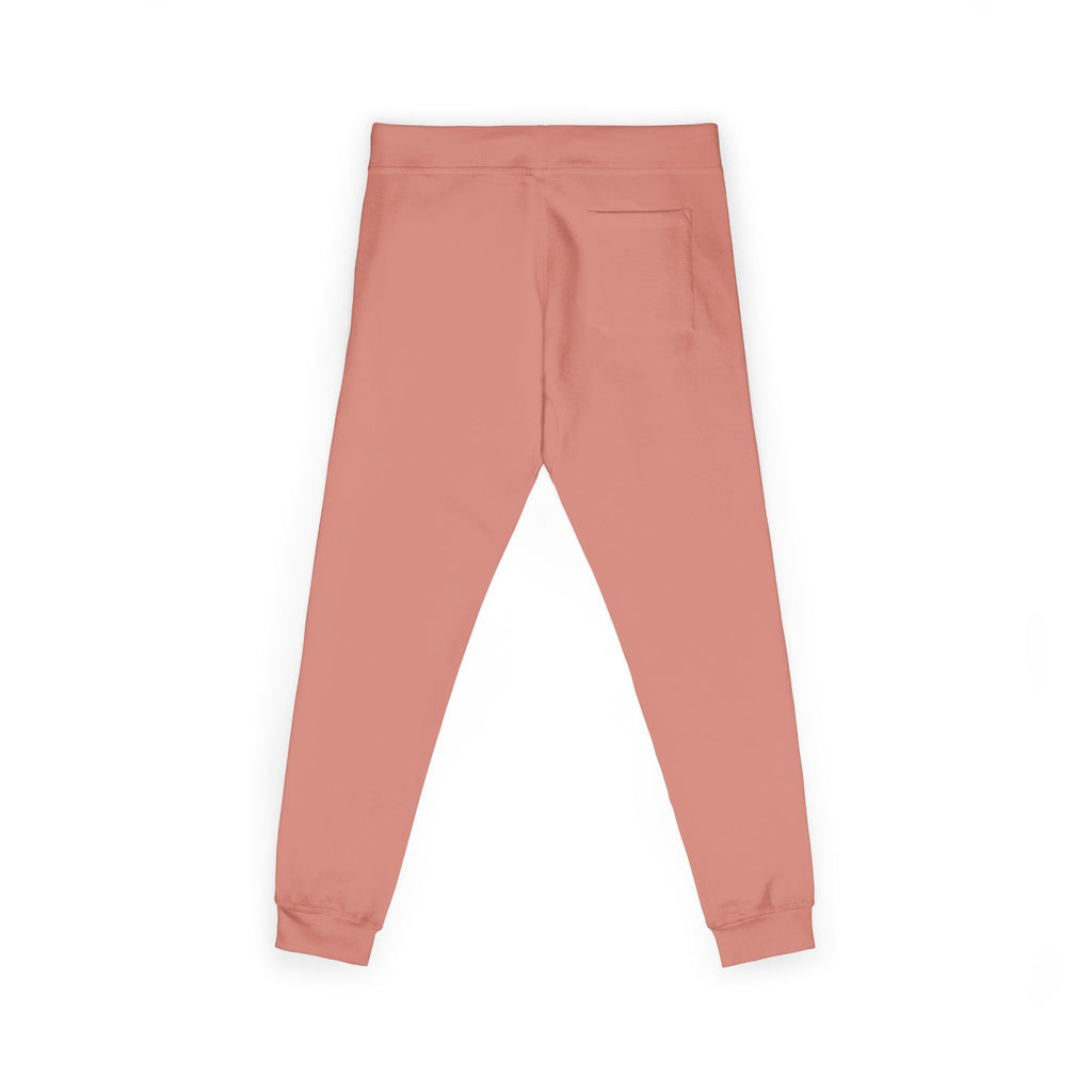 Embroidered 'STRYKE MISSION' Fleece Sweatpants — White Comfort Joggers