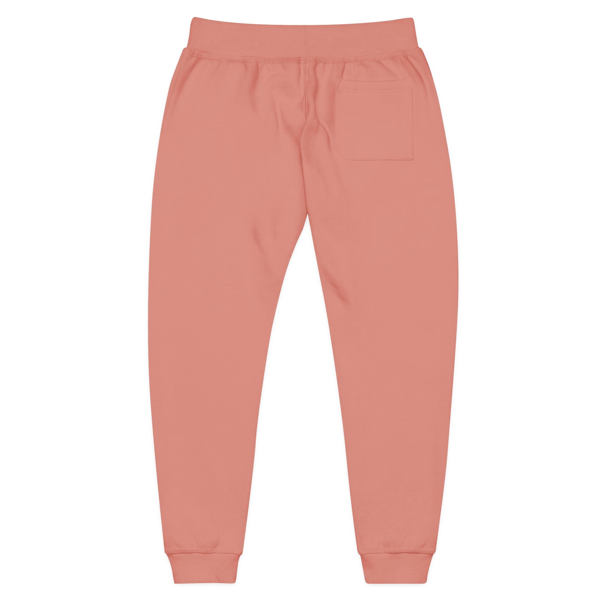 Embroidered 'STRYKE MISSION' Fleece Sweatpants — White Comfort Joggers