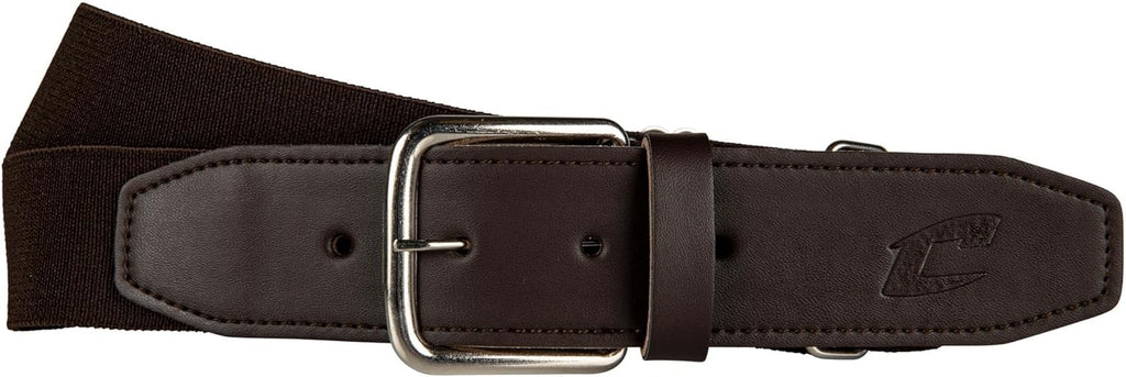 Baseball Belt with Leather Tab