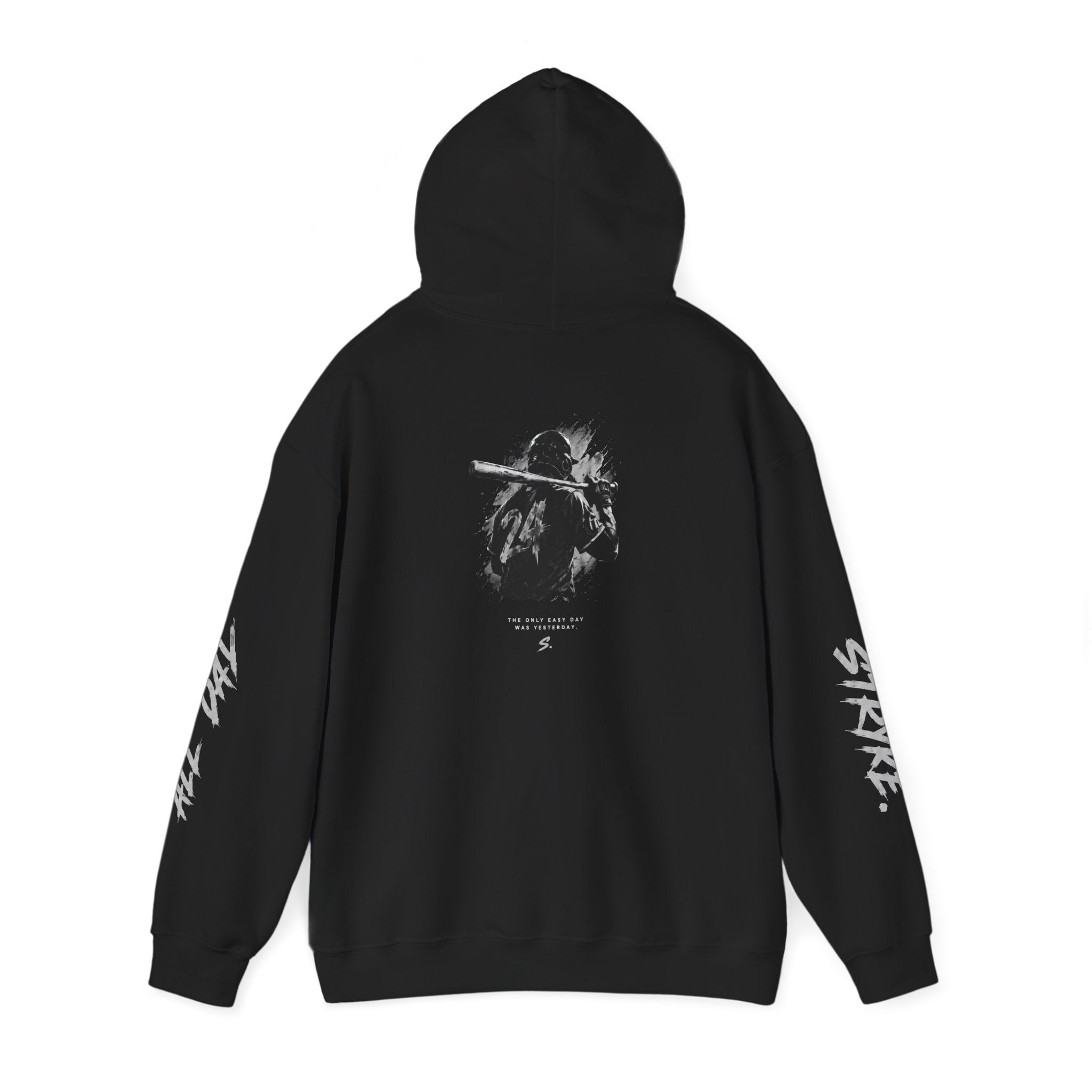 Stryke Logo Hoodie — Streetwear Graphic Pullover with Sleeve Script