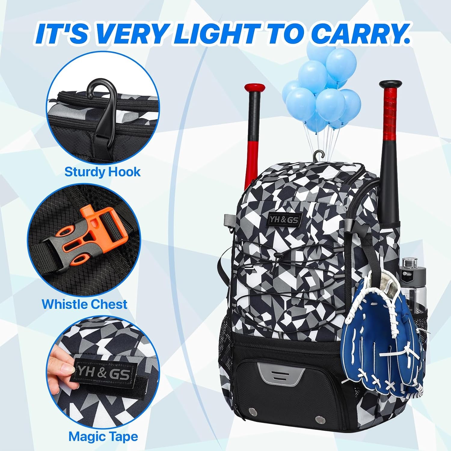 Softball Bag,Softball Bat Bag for Youth Adults