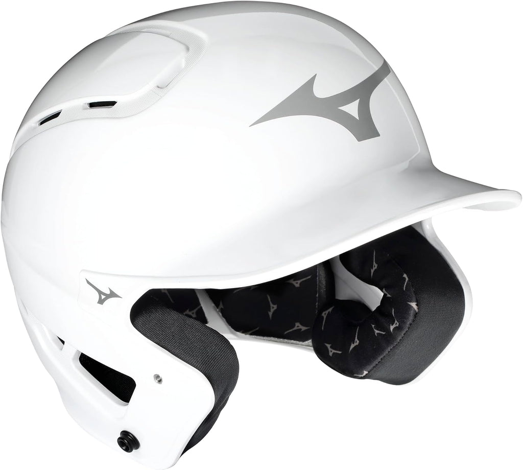 Youth - Boys B6 Youth Baseball Batting Helmet - Solid Color, Glossy White, One Size