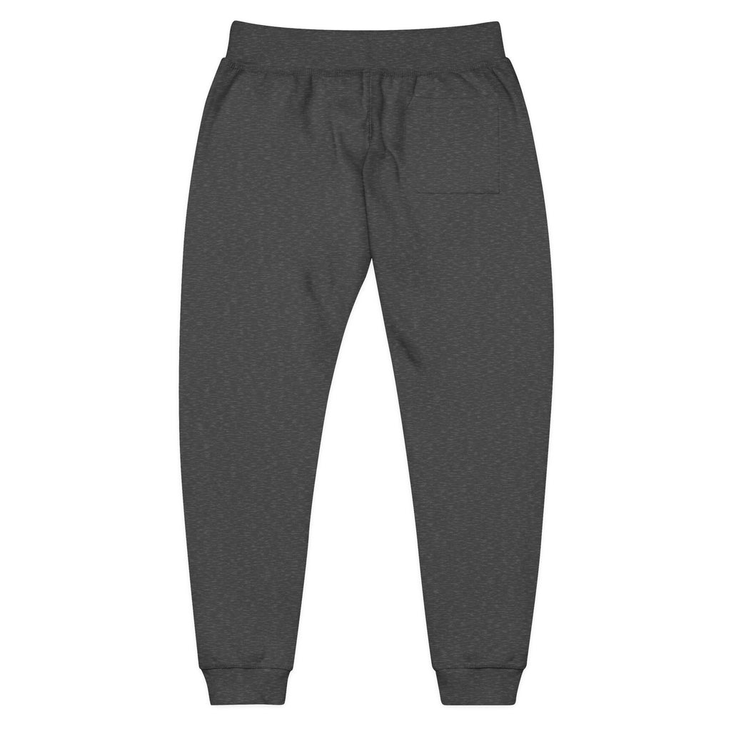 Embroidered 'STRYKE MISSION' Fleece Sweatpants — White Comfort Joggers
