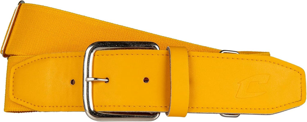 Baseball Belt with Leather Tab