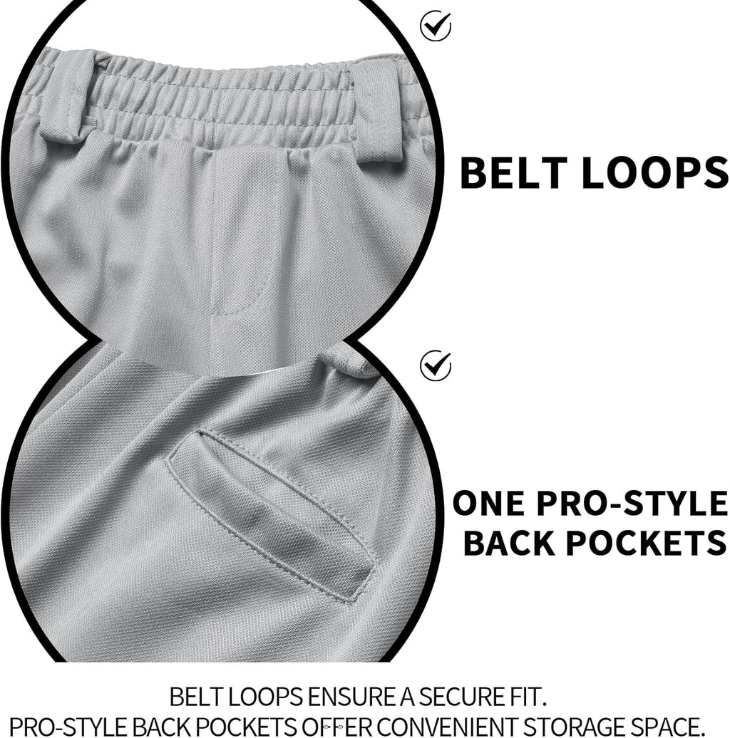 2T/3T/4T/5T Toddler Baseball Pants Softball Pants Pinstripe Tee Ball Pants for Babies