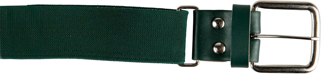 Baseball Belt with Leather Tab