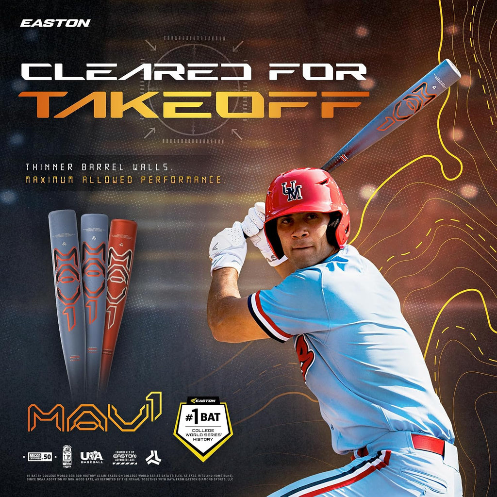 2025 | MAV1 Baseball Bat | BBCOR | -3 Drop | 2 5/8" Barrel | 1 Pc. Alloy