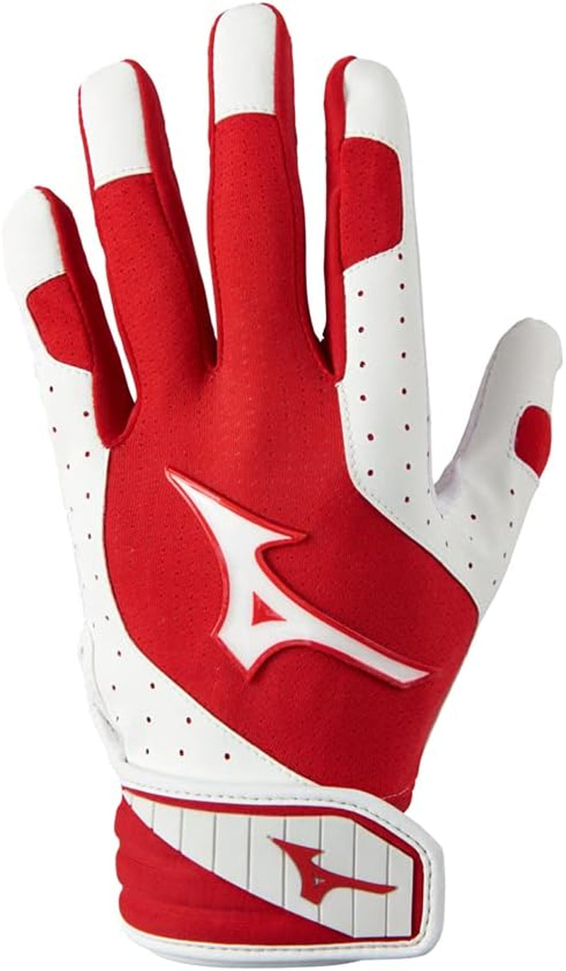 Finch Softball Padded Batting Gloves | Pair | Adult and Youth | Nonslip Palm | Padded Shockpalm | Flexmesh Back | Quikadjust Wrist Tab