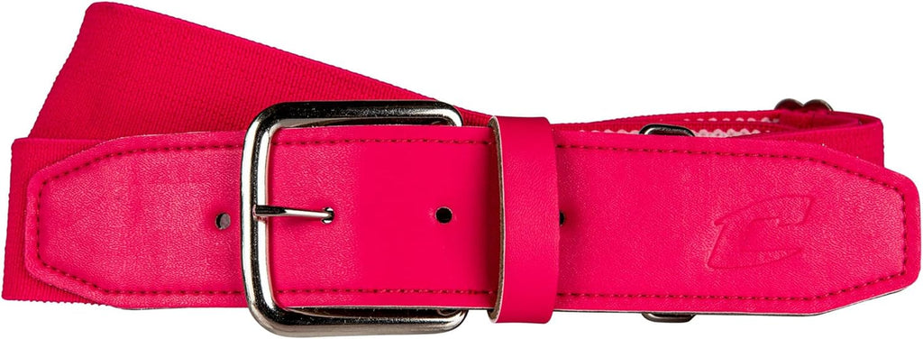 Baseball Belt with Leather Tab