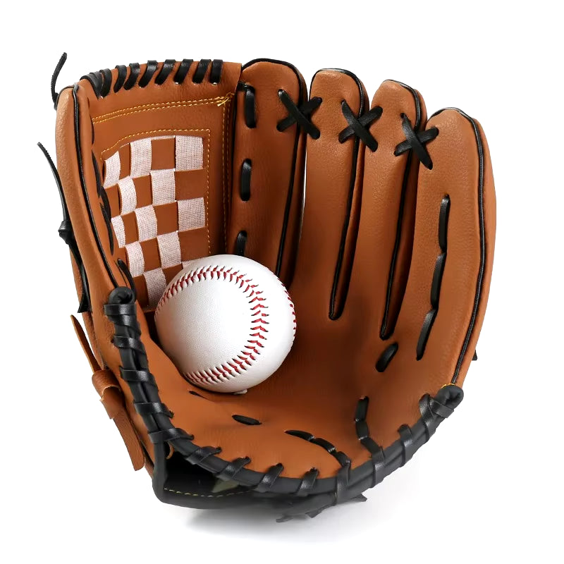 Outdoor Sport Baseball Glove Softball Practice Equipment Size 9.5/10.5/11.5/12.5 Left Hand for Kids/Adults Man Woman Training