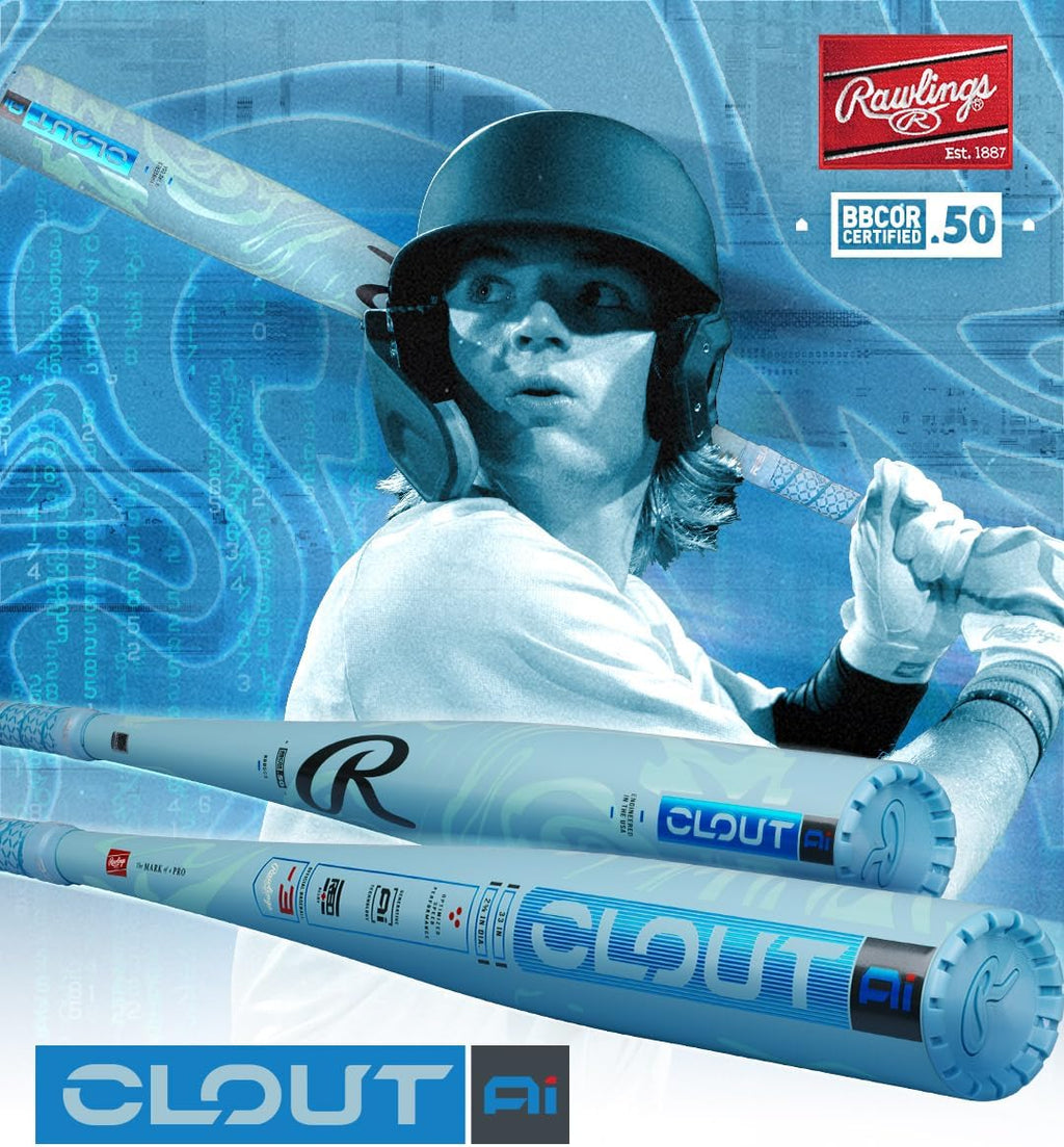 | 2025 | Clout AI Baseball Bat | BBCOR | -3 Drop | 2 5/8" Barrel | 1 Pc. Alloy