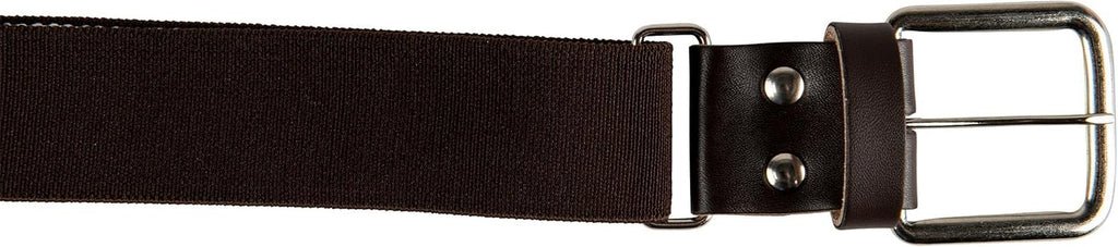 Baseball Belt with Leather Tab