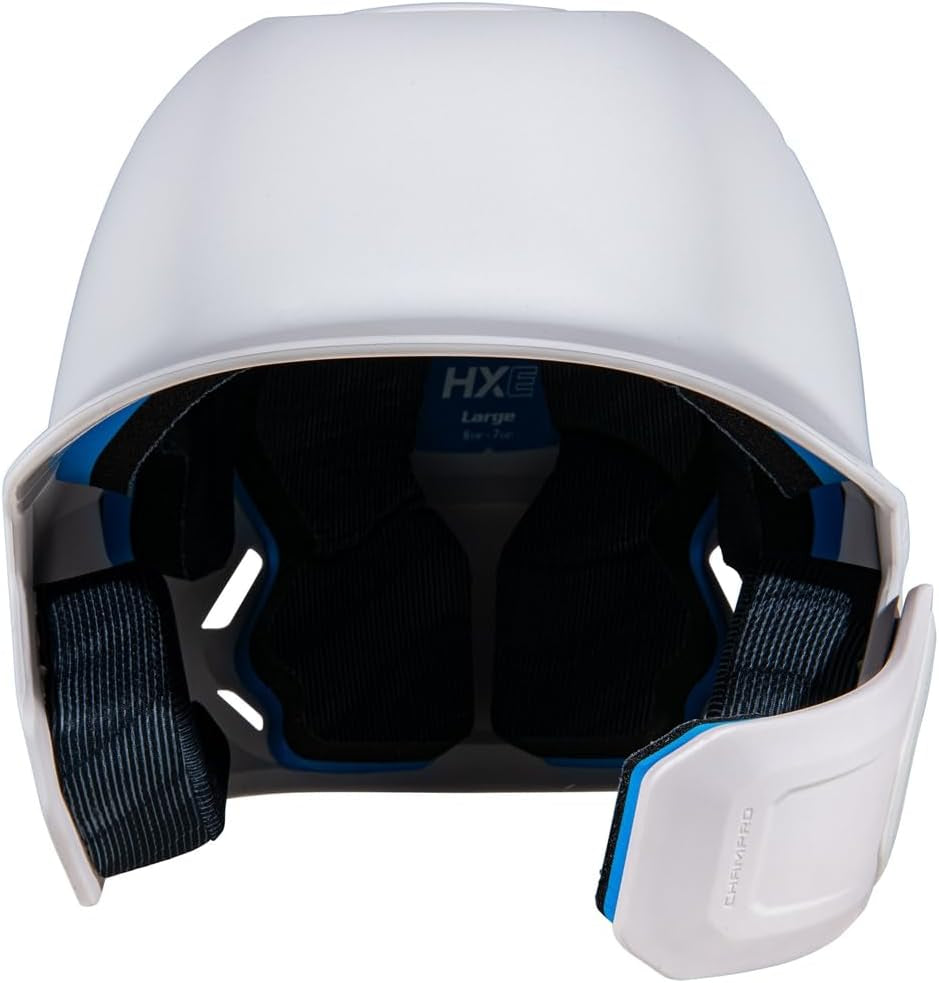 HXE Matte Baseball Batting Helmet with Jaw Guard