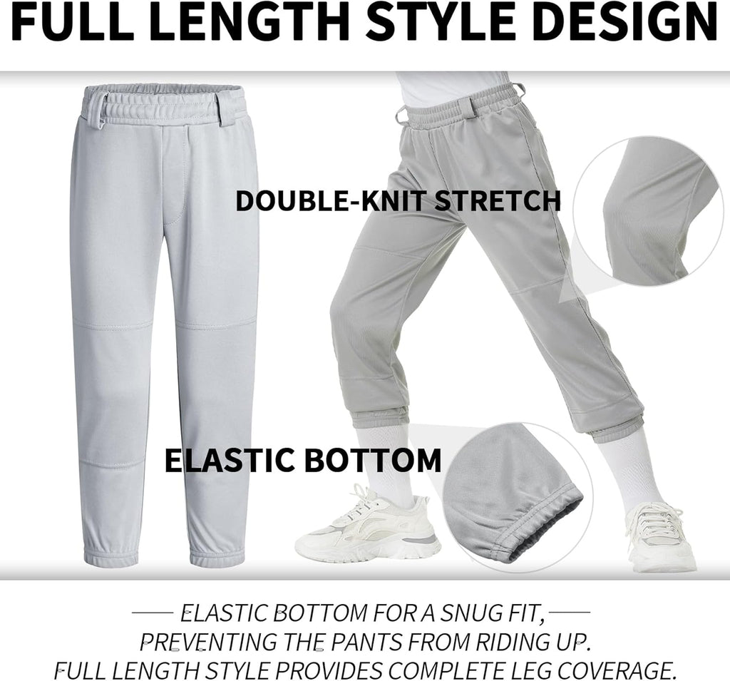 2T/3T/4T/5T Toddler Baseball Pants Softball Pants Pinstripe Tee Ball Pants for Babies