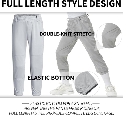 2T/3T/4T/5T Toddler Baseball Pants Softball Pants Pinstripe Tee Ball Pants for Babies
